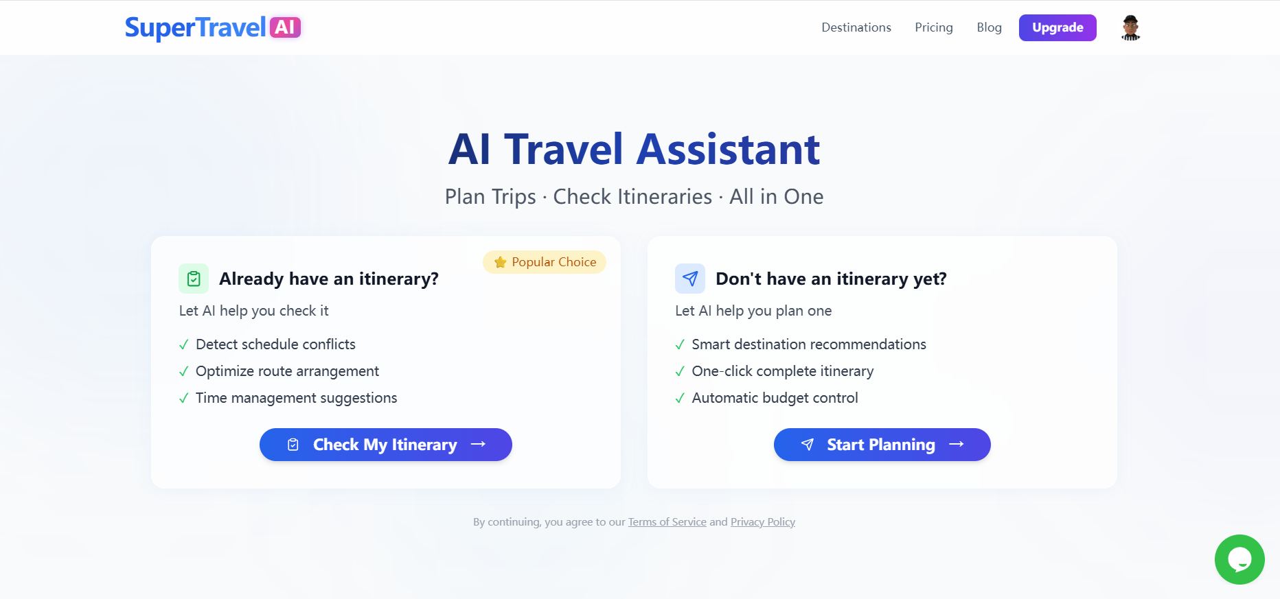 SuperTravel AI Trip Planner screenshot 1 SuperTravel AI Trip Planner screenshot 1