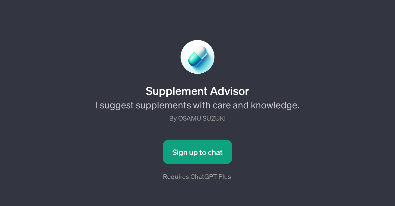 Supplement Advisor website