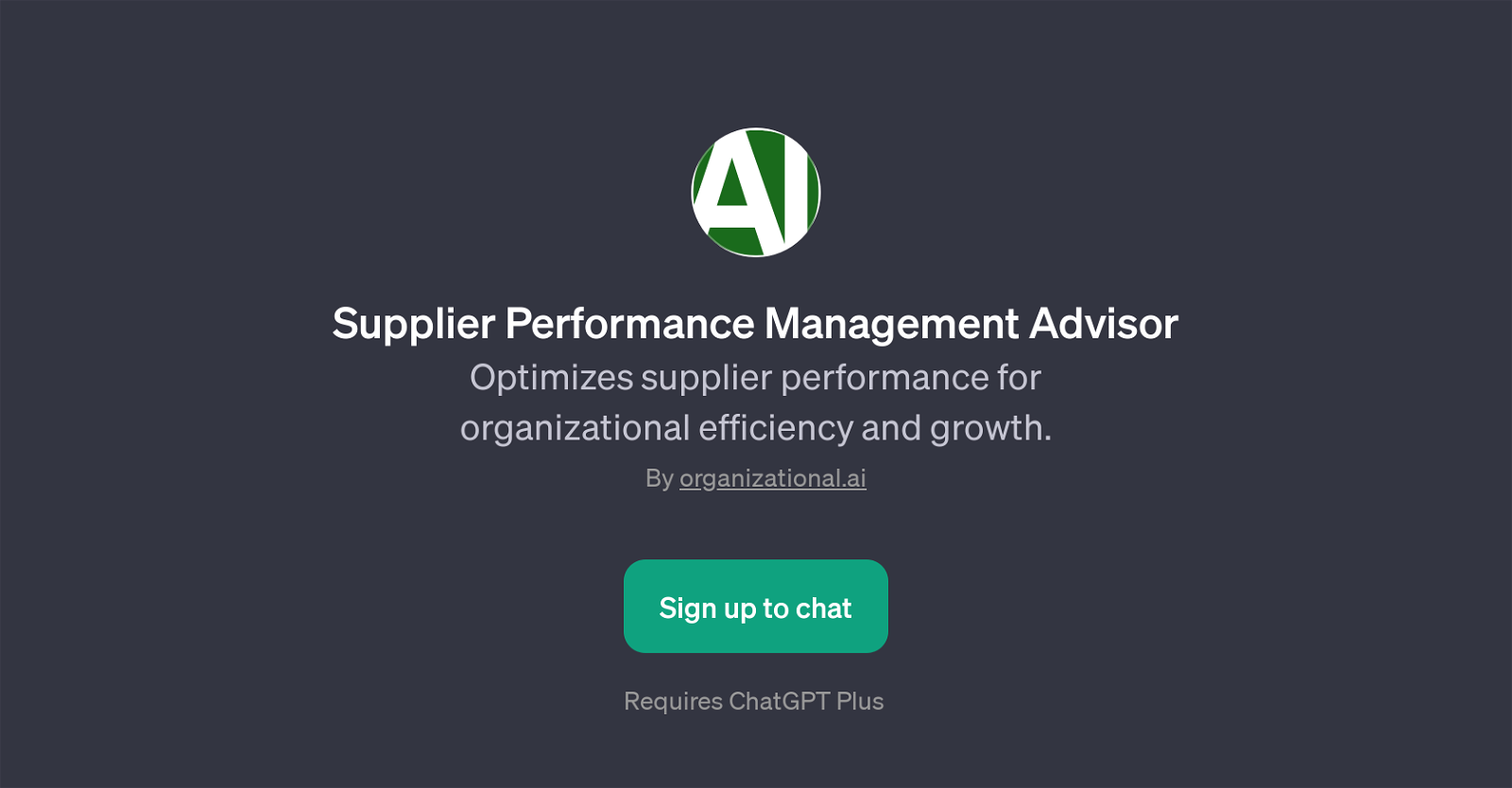 Supplier Performance Management Advisor website