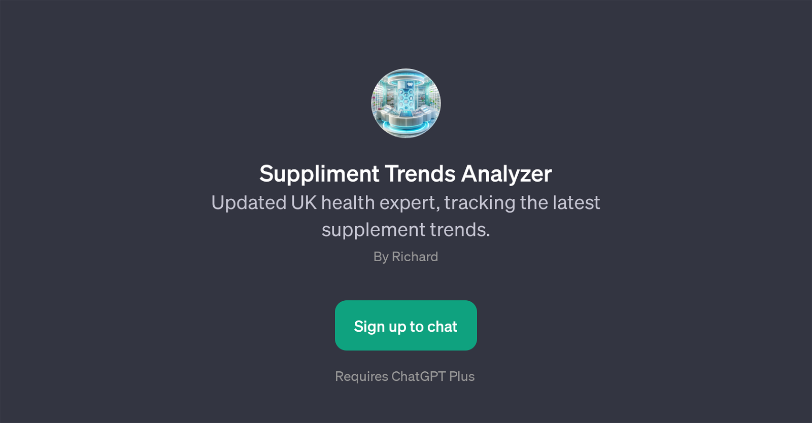 Suppliment Trends Analyzer website