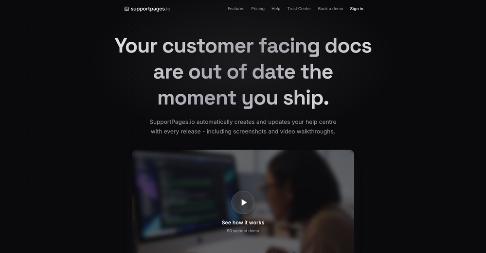 SupportPages.io website