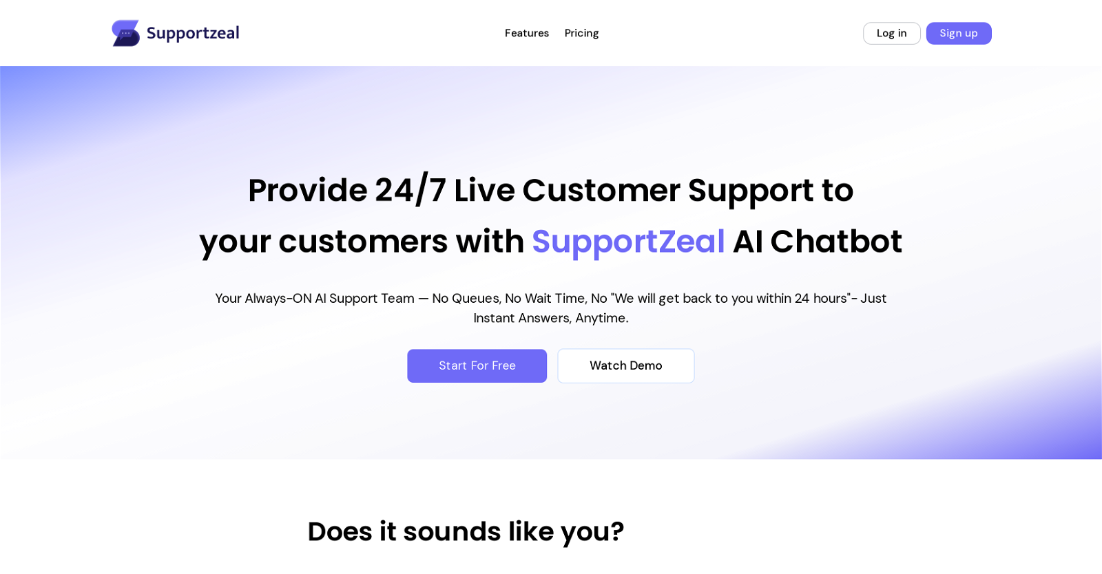 SupportZeal website