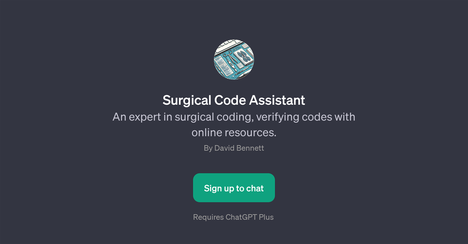 Surgical Code Assistant website