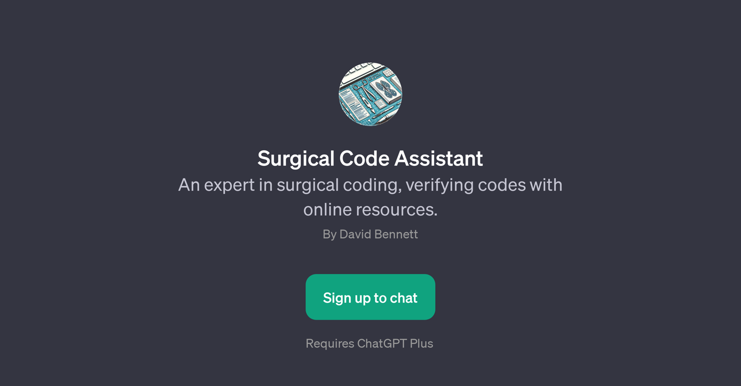 Surgical Code Assistant website