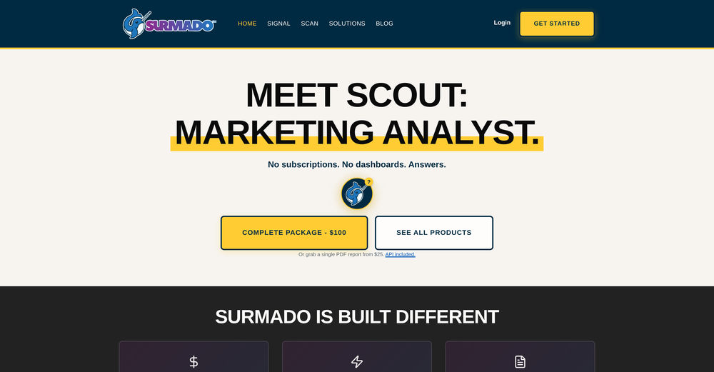 Surmado Scout website