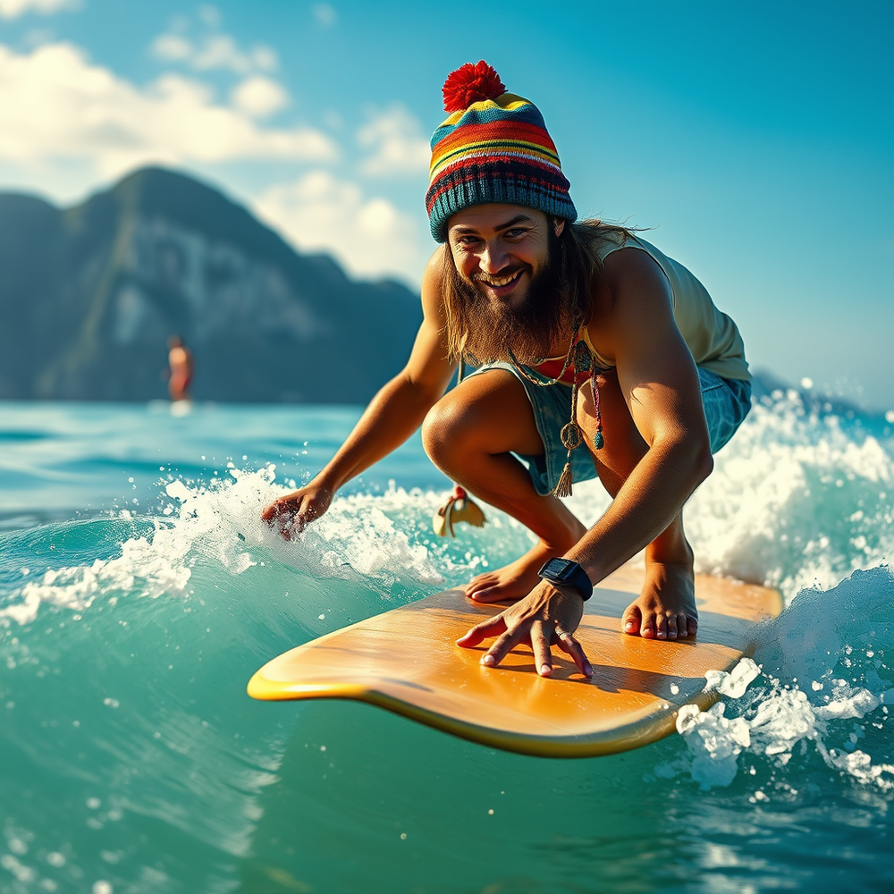 Surreal Surf Scene in my room website