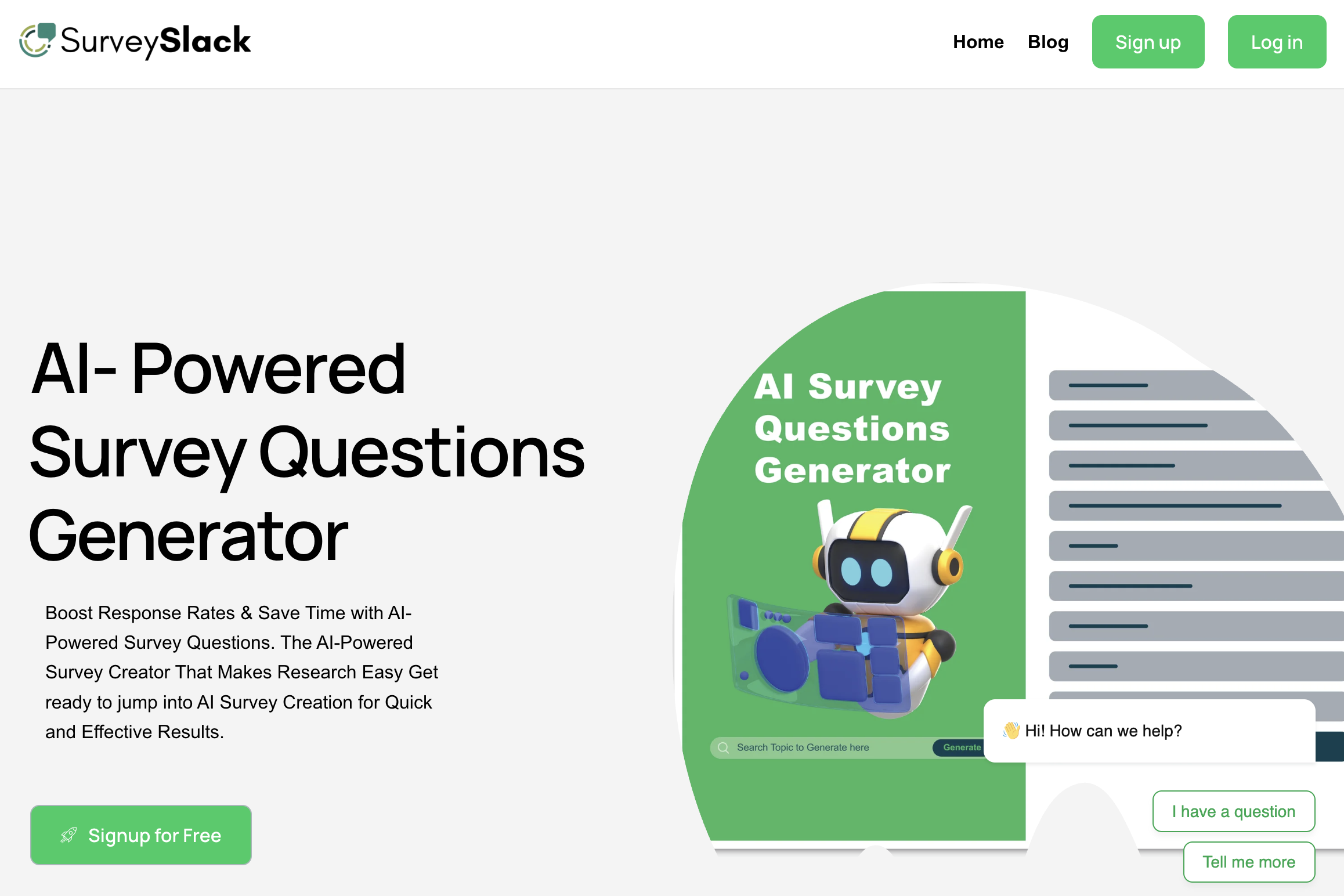 SurveySlack preview