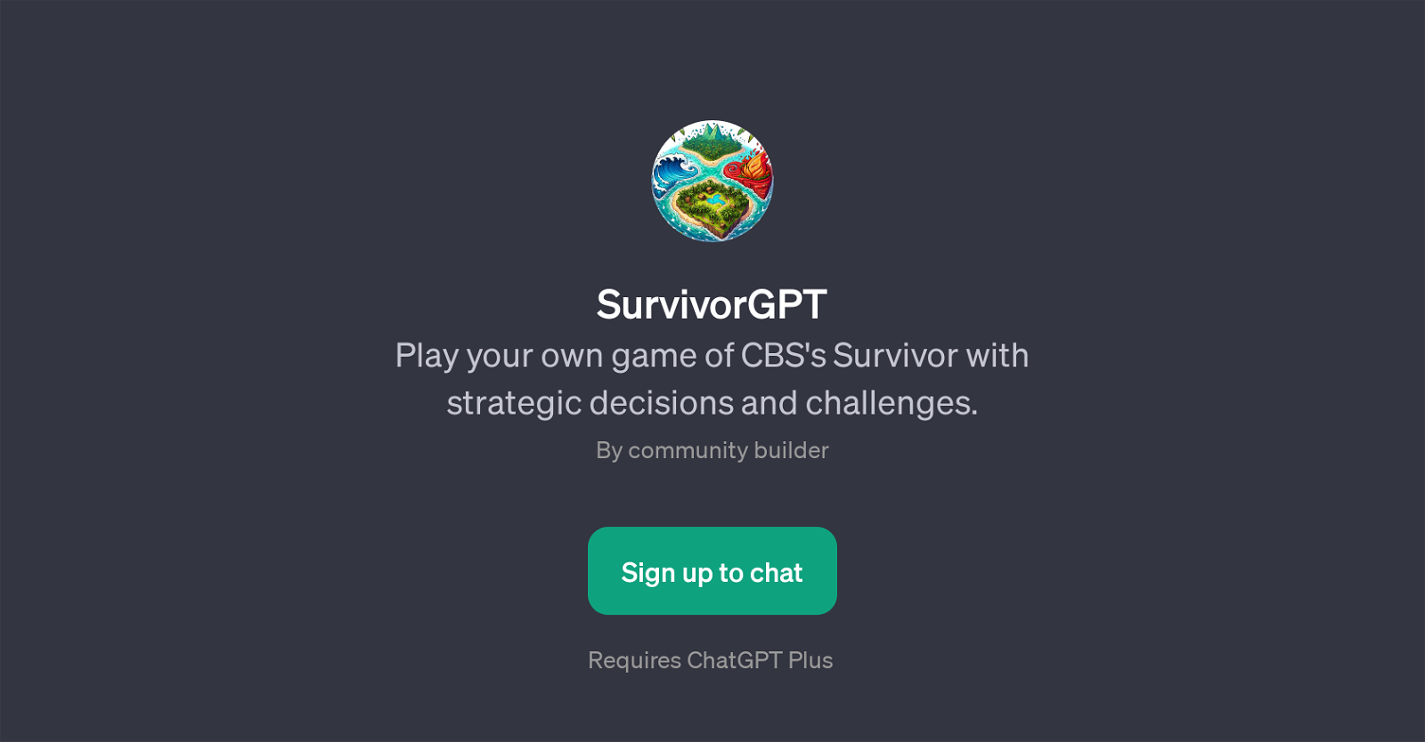 SurvivorGPT website