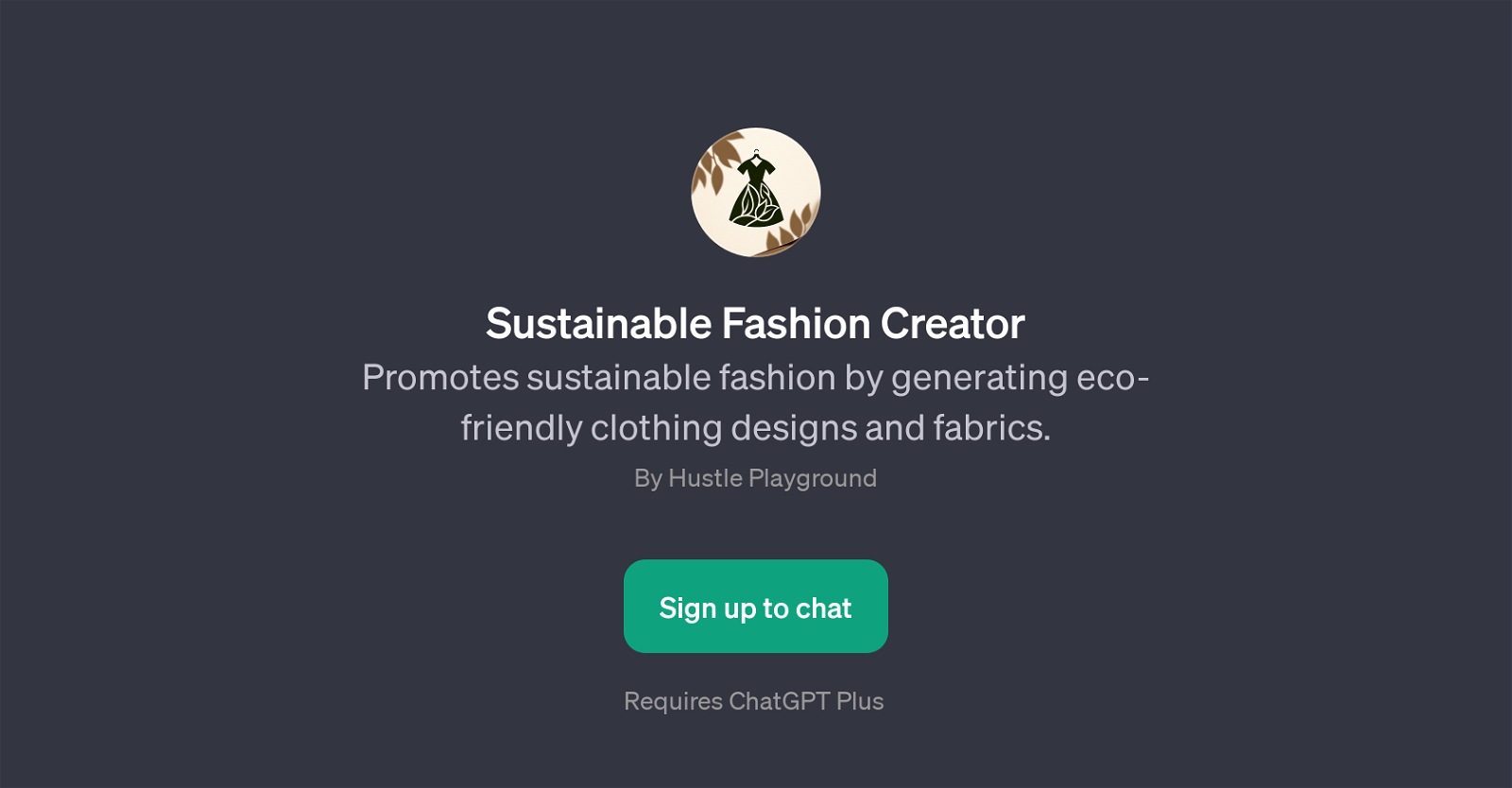 Sustainable Fashion Creator website