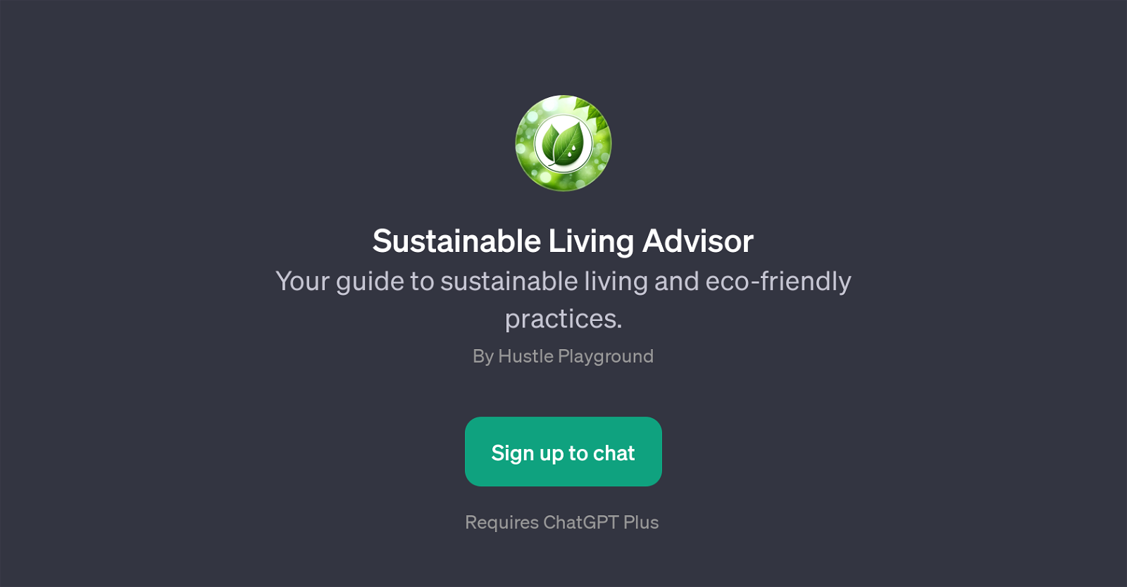 Sustainable Living Advisor website