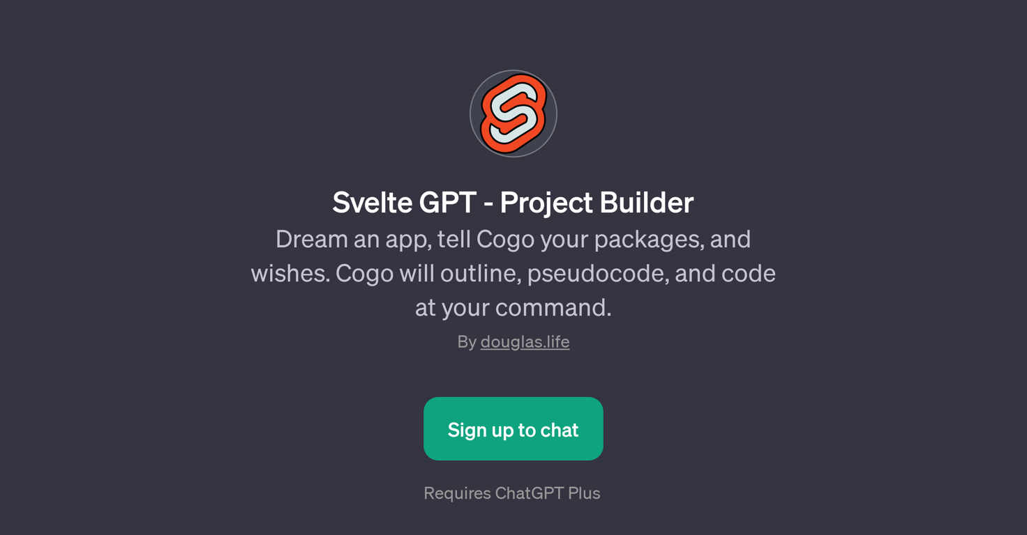 Svelte GPT - Project Builder website