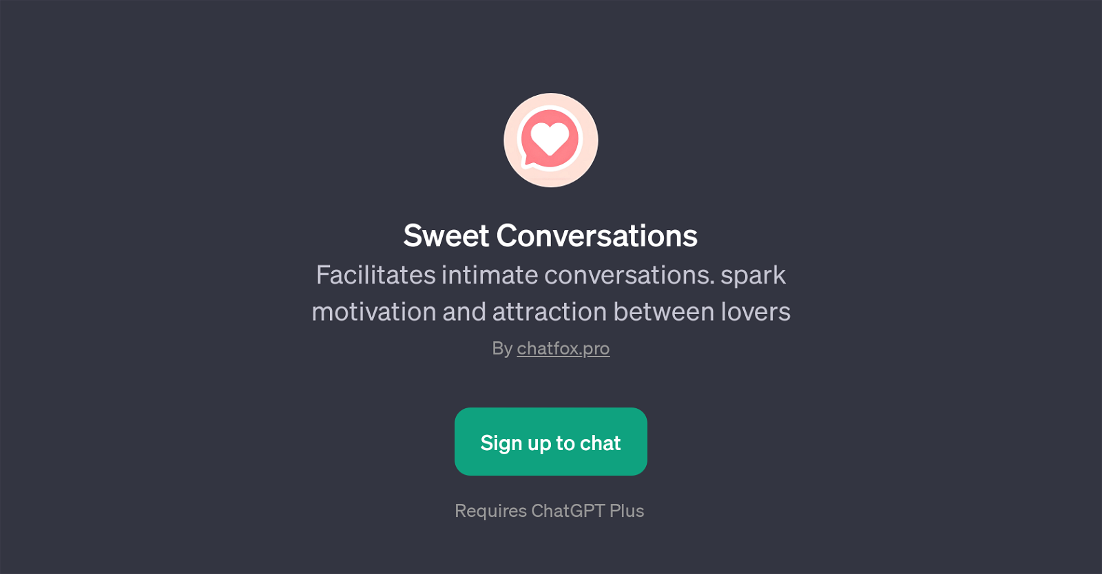 Sweet Conversations website
