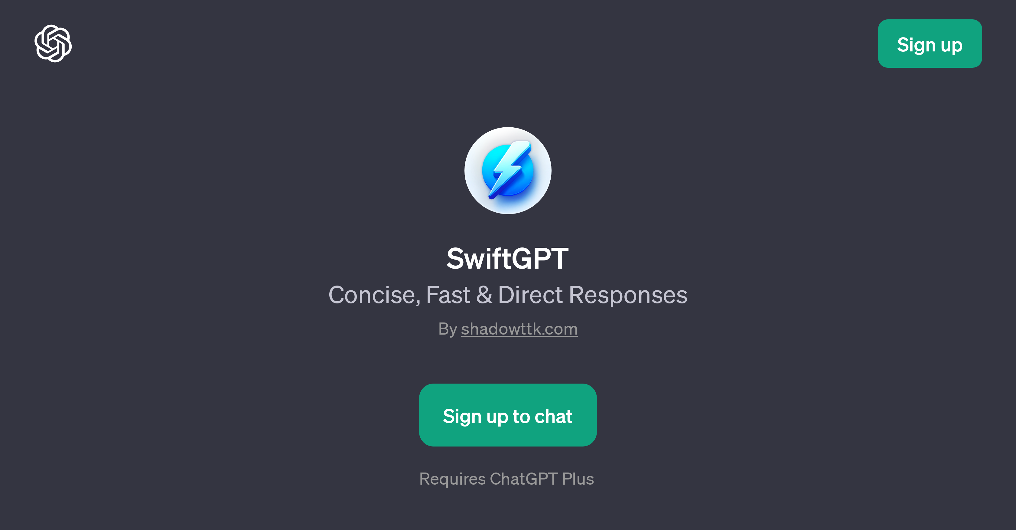 SwiftGPT website