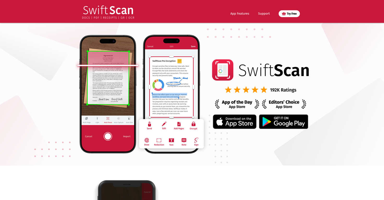 SwiftScan website
