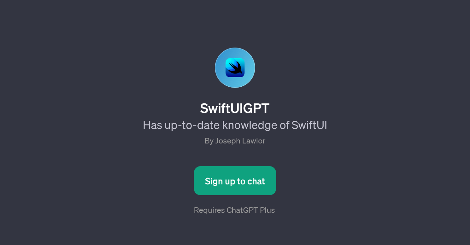 SwiftUIGPT website