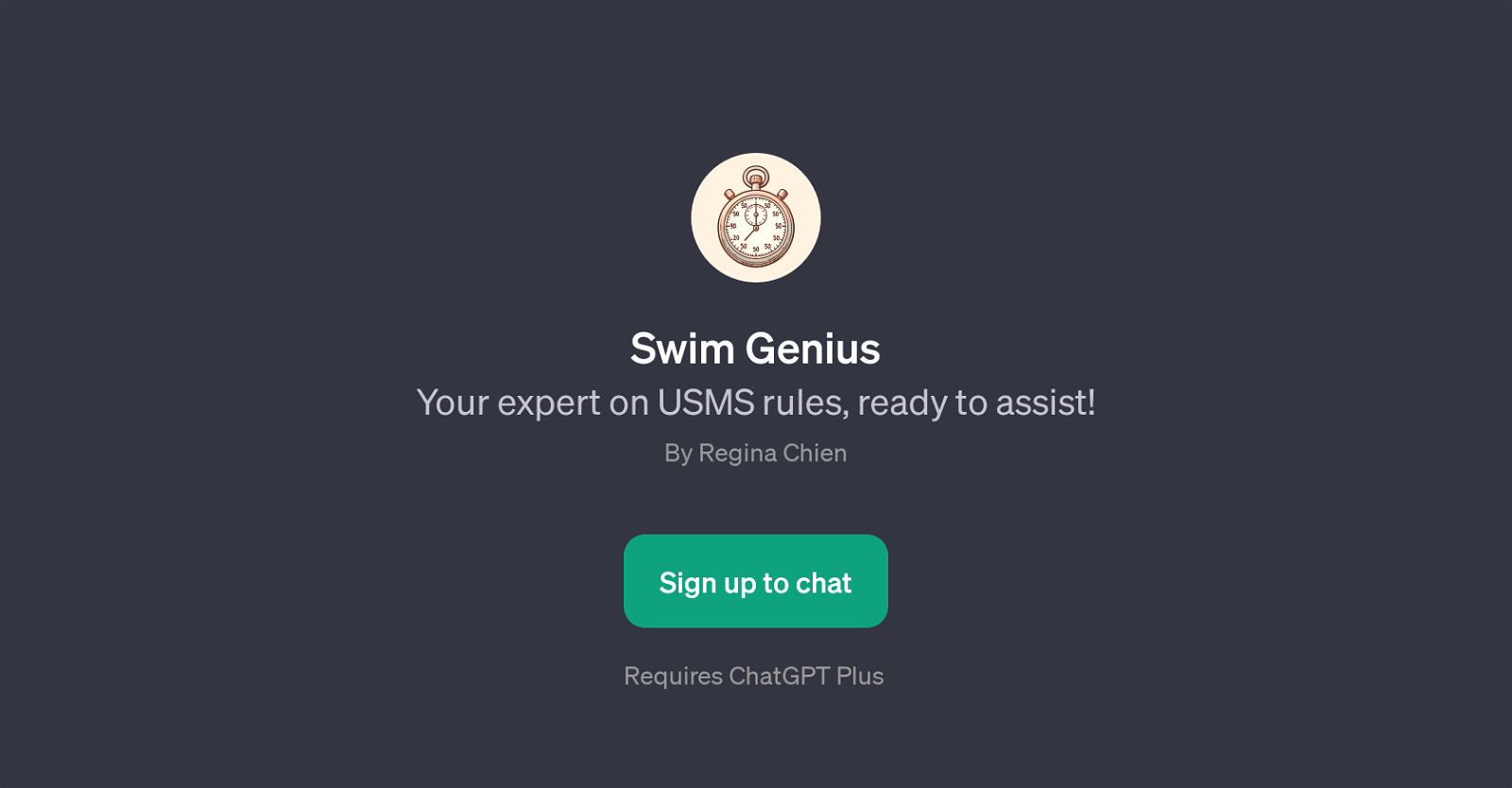 Swim Genius website