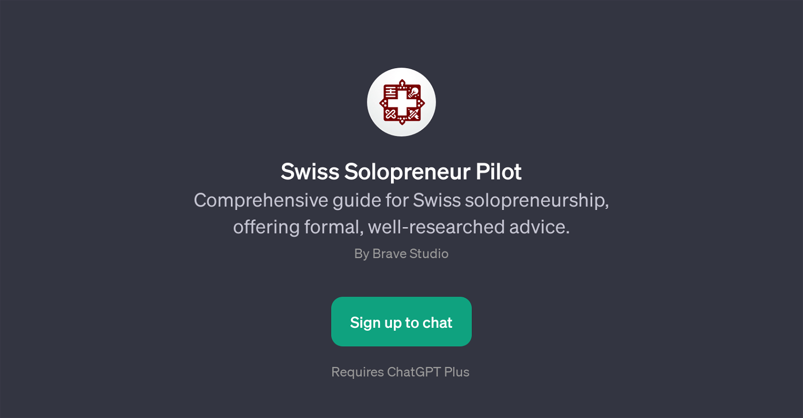 Swiss Solopreneur Pilot GPT website