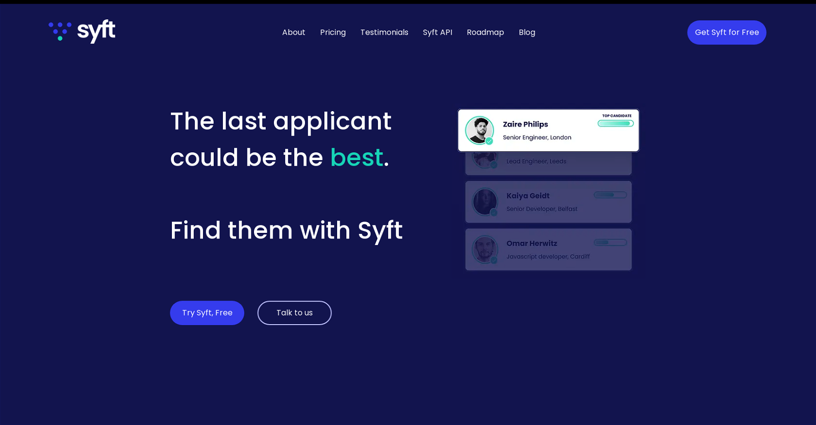 Syft.cc website