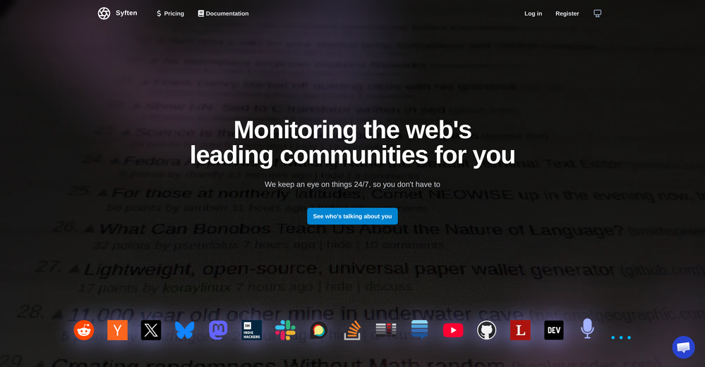Syften website