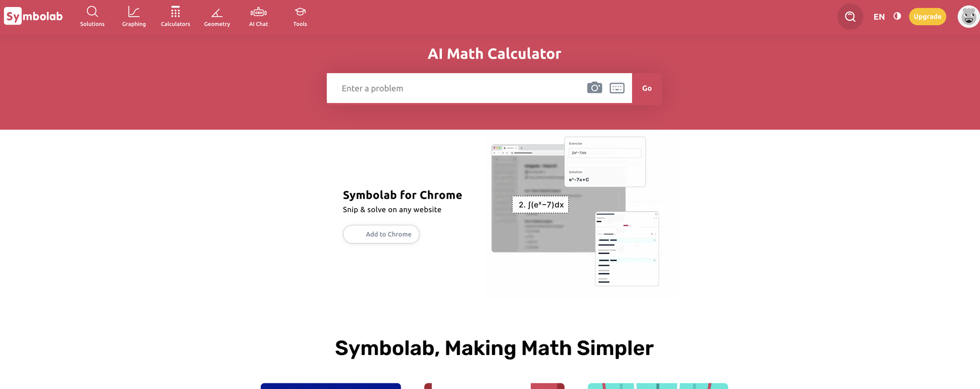Symbolab website