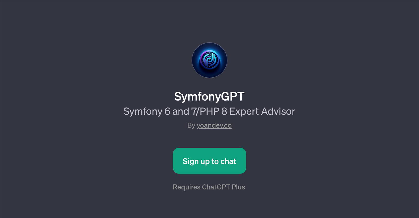 SymfonyGPT website