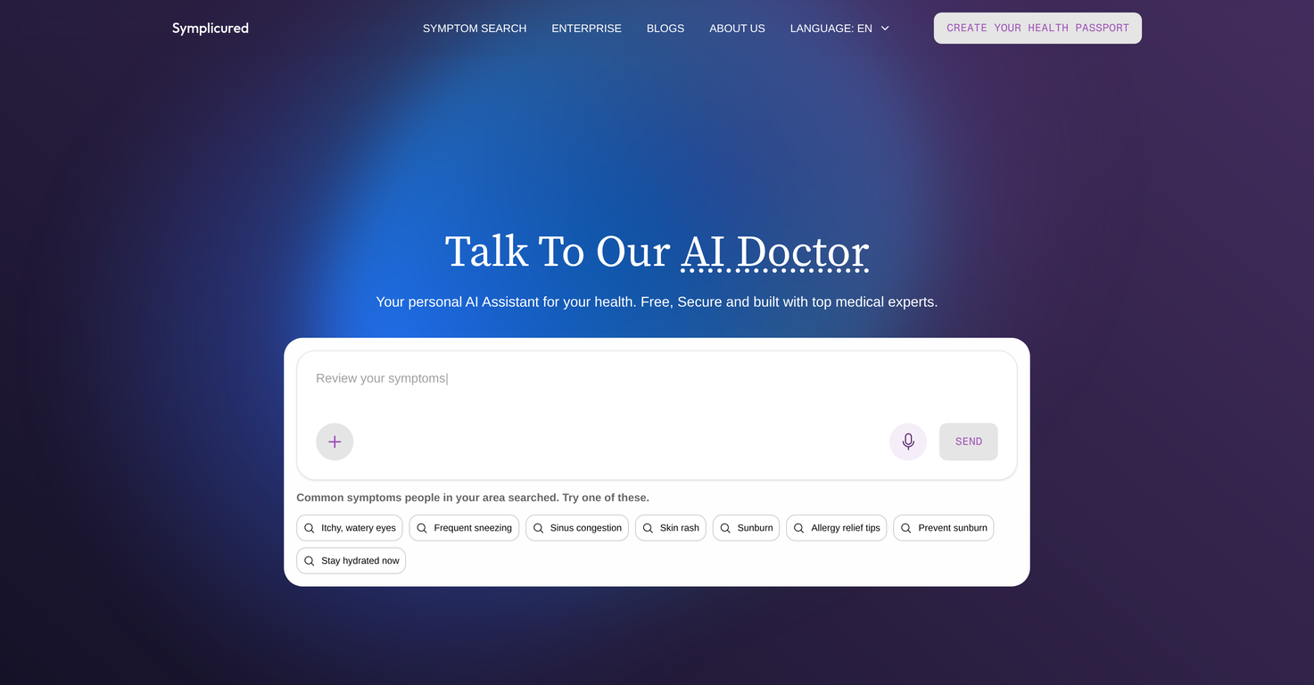Symplicured website