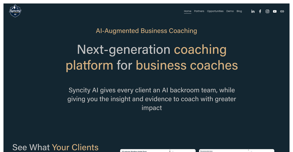 Syncity AI website