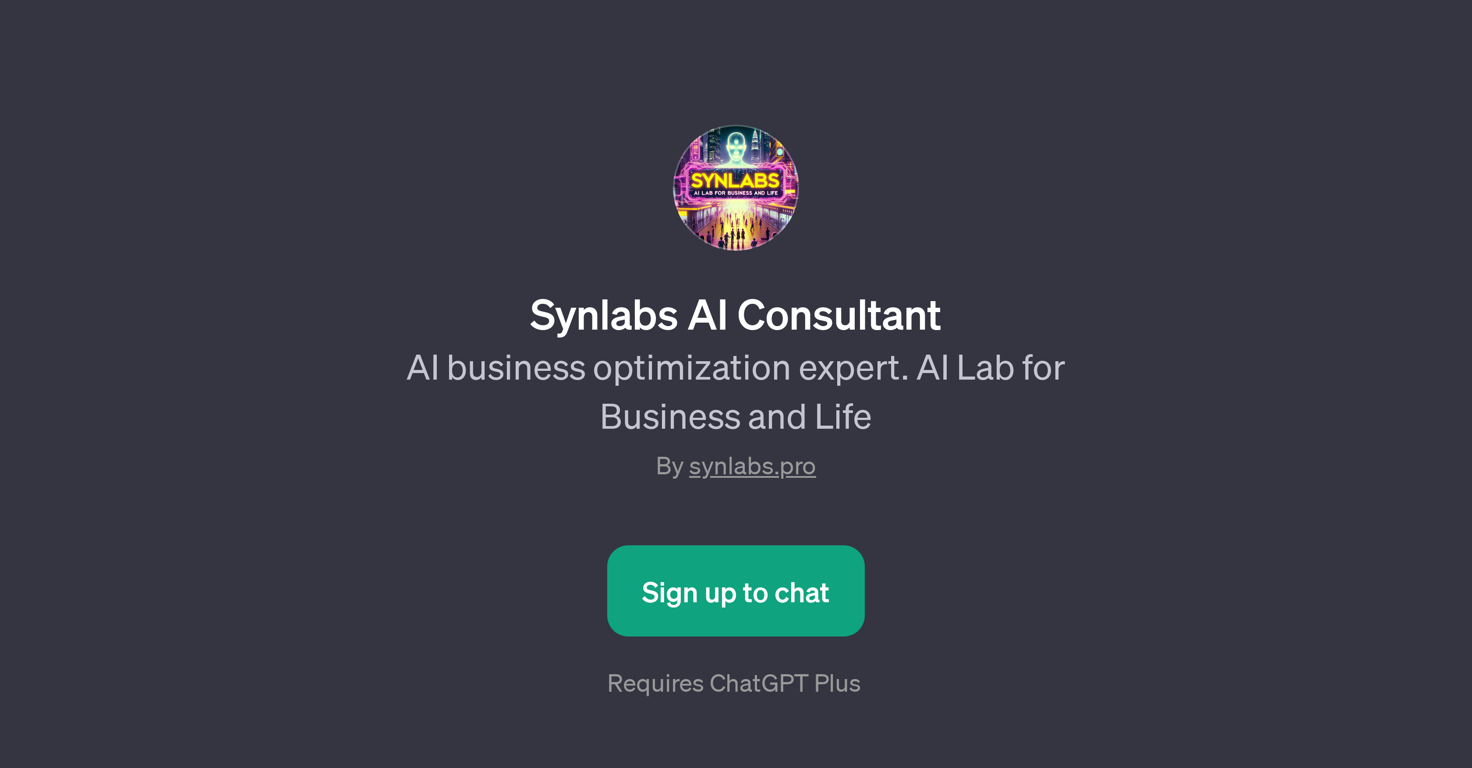 Synlabs AI Consultant website
