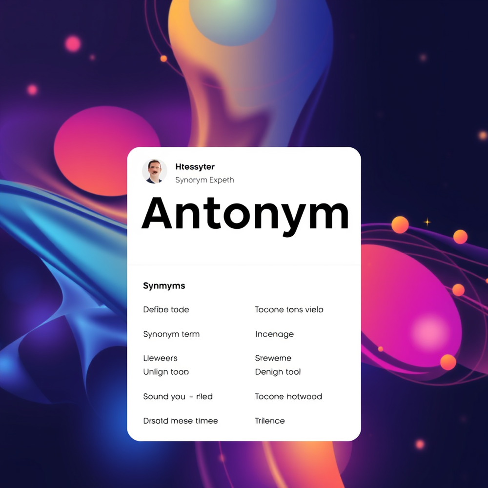 Synonym and Antonym website
