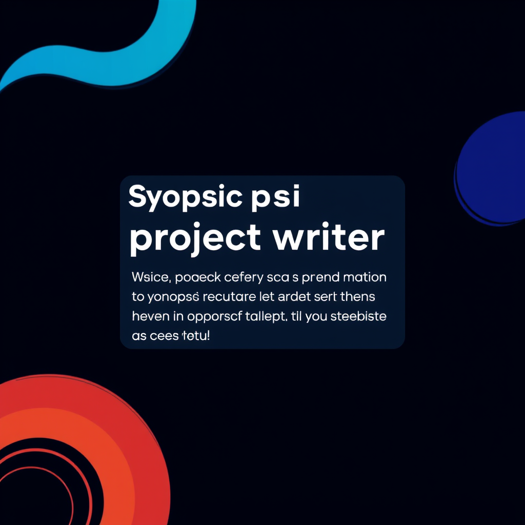 Synopsis project writer - (Free, No Signup AI Tool)