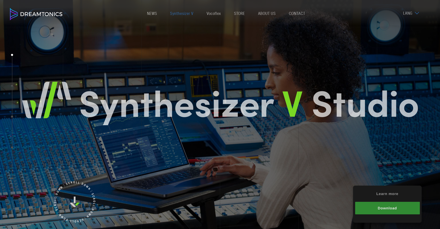 Synthesizer V website