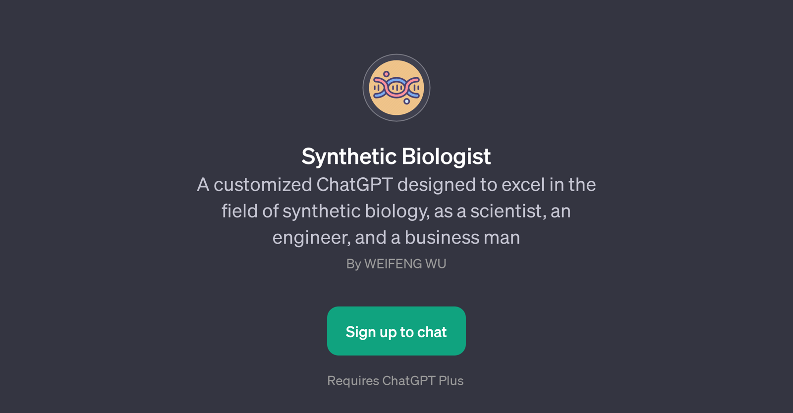 Synthetic Biologist website
