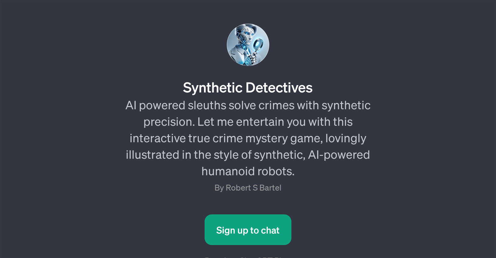 Synthetic Detectives website