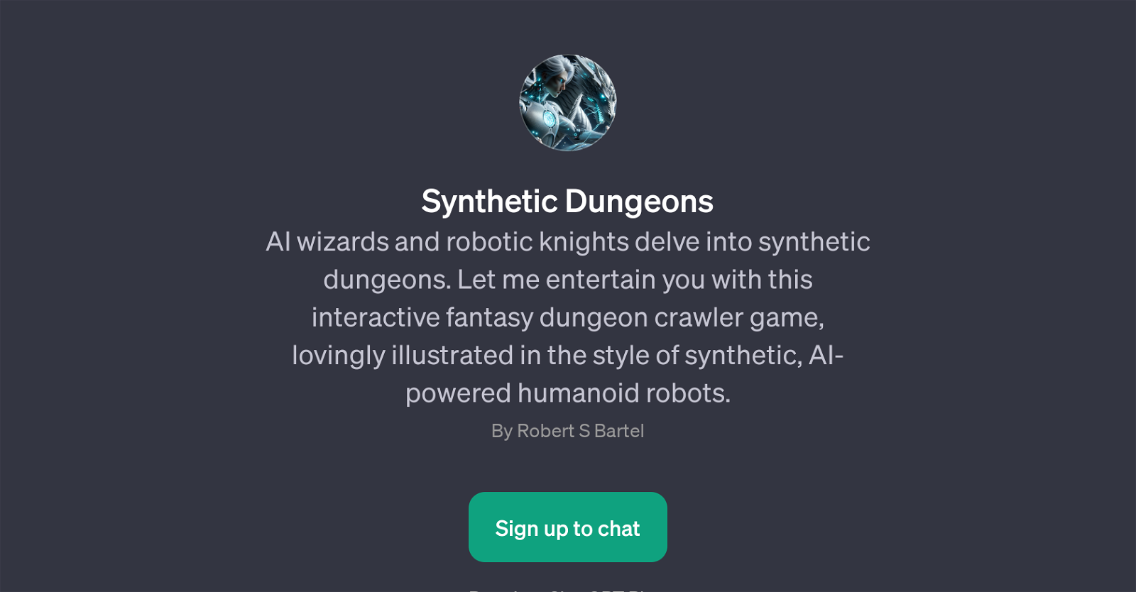 Synthetic Dungeons website