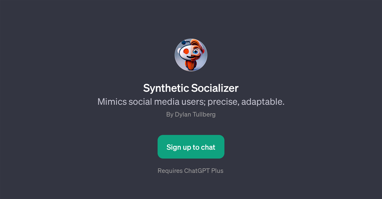 Synthetic Socializer website