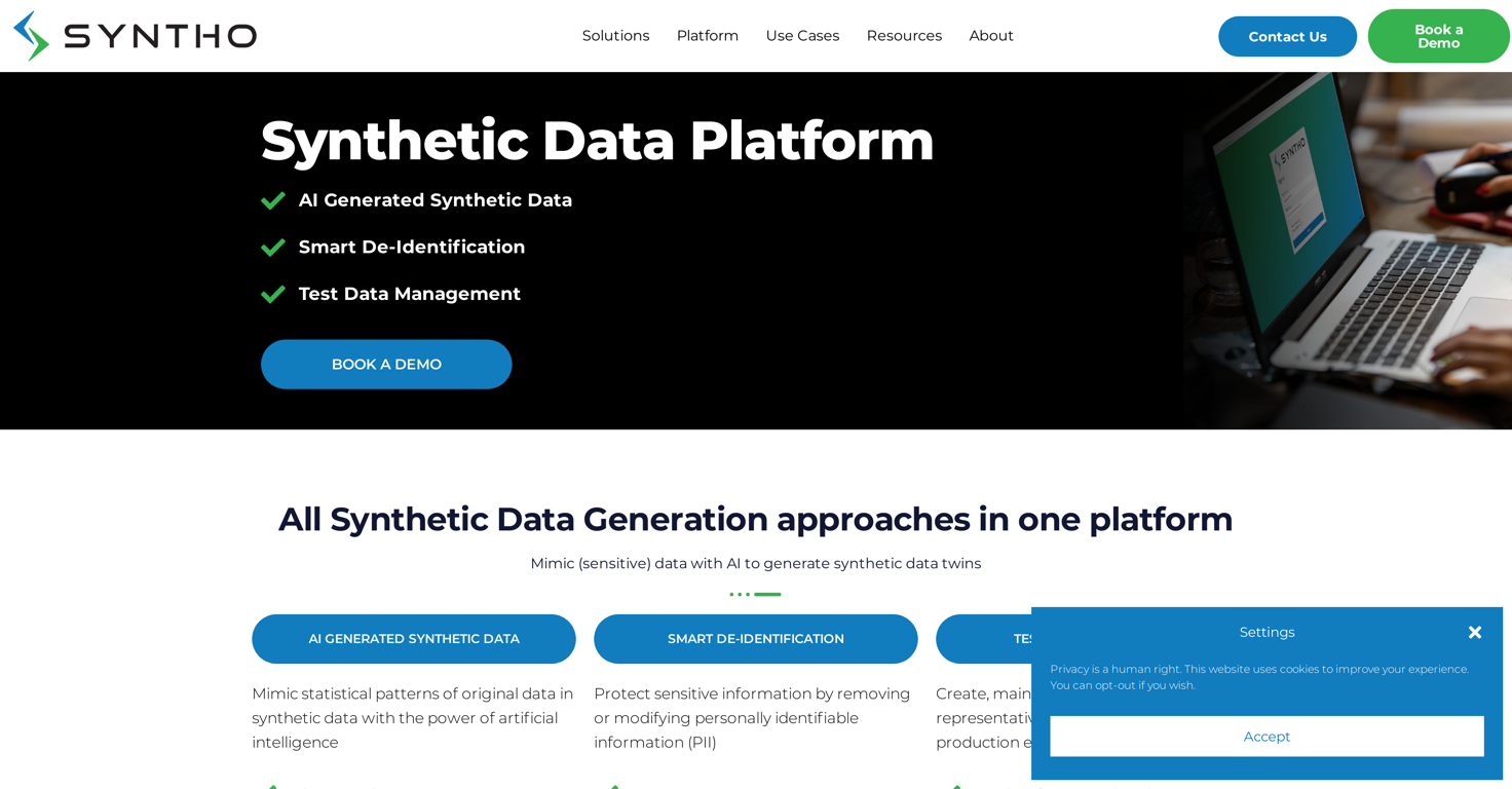 Syntho website