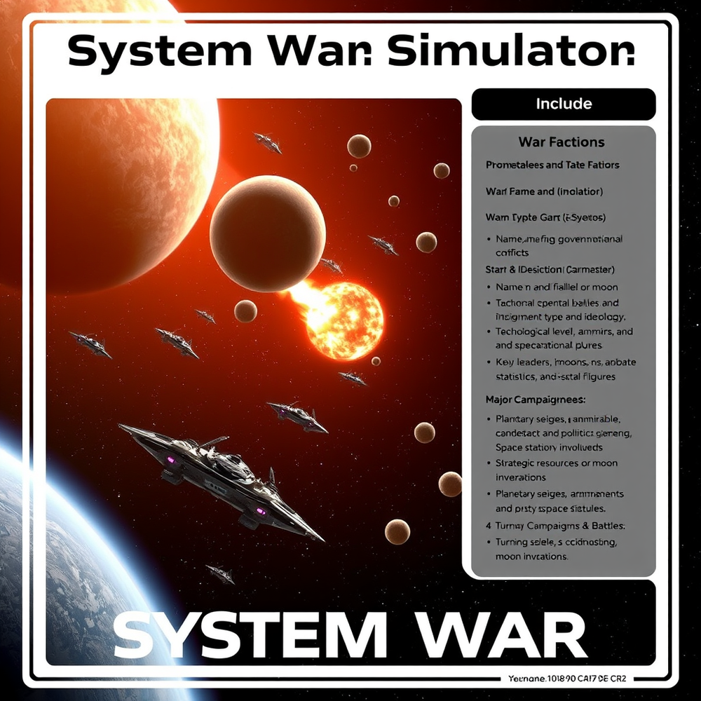 System War Simulator website