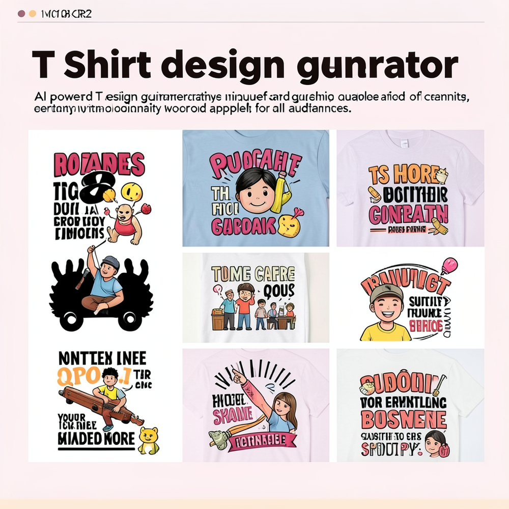T Shirt Design Generator website