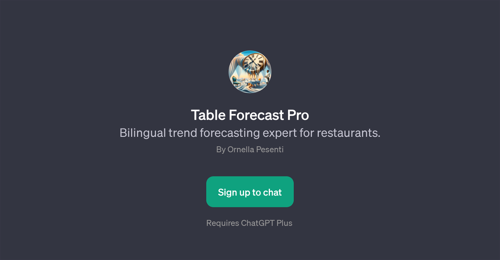 Table Forecast Pro website