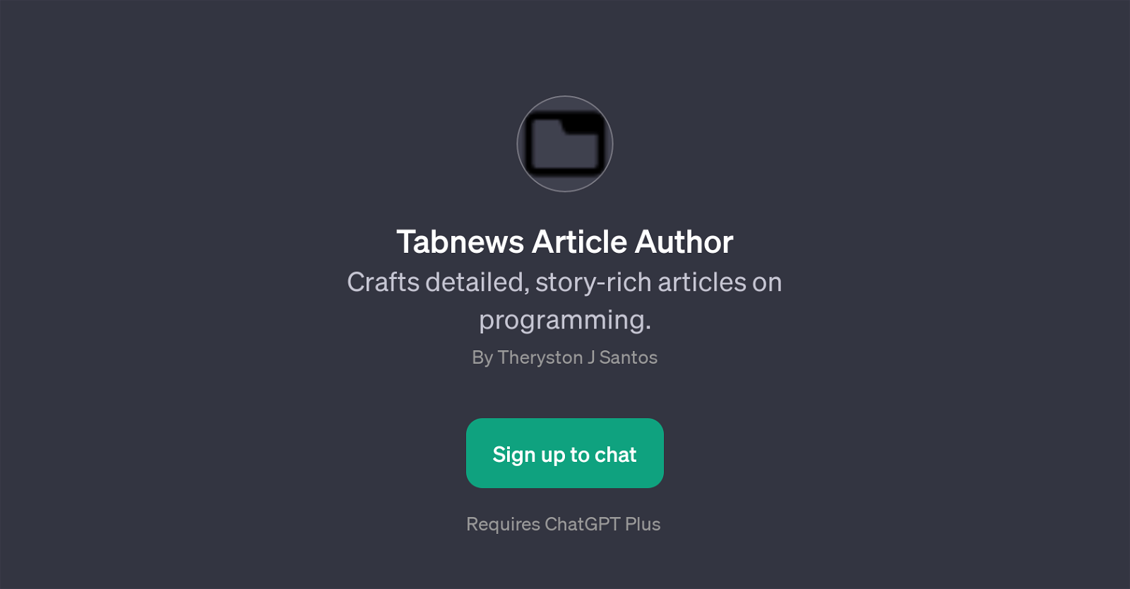 Tabnews Article Author website