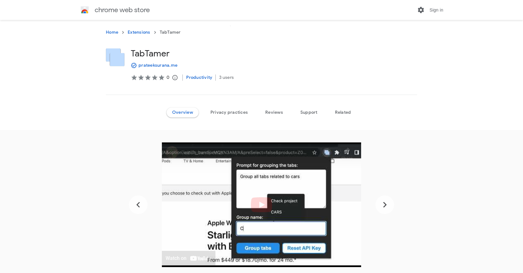 tabtamer-chrome-tab-grouping-ai-database