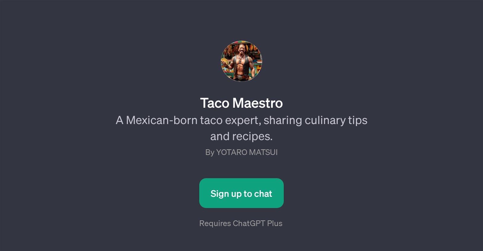 Taco Maestro website
