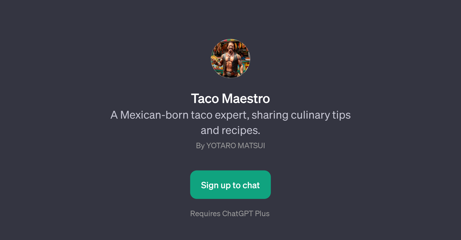 Taco Maestro website
