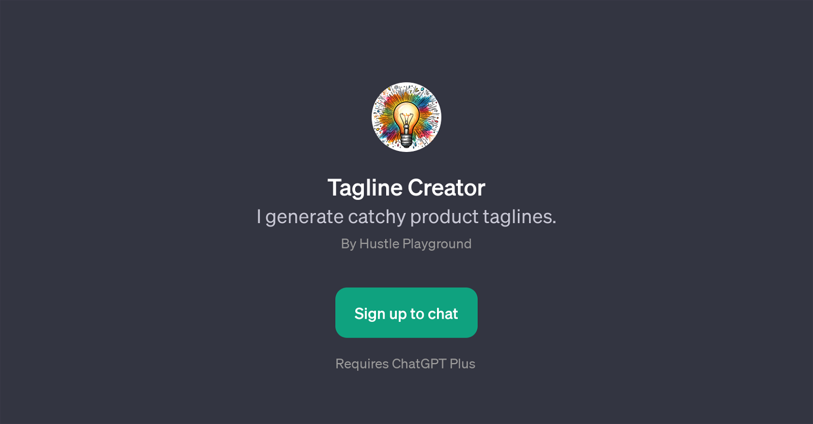 Tagline Creator website