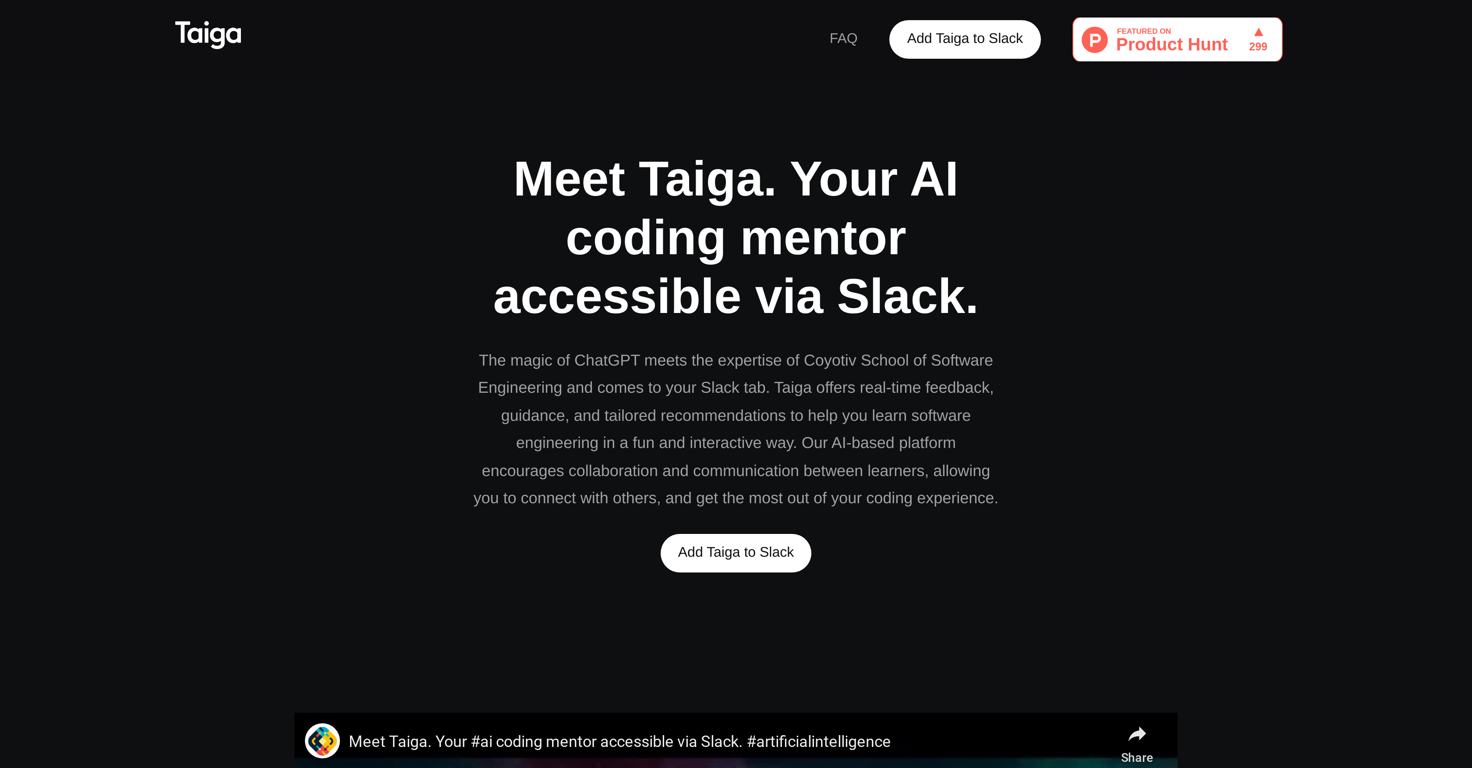 Taiga  website
