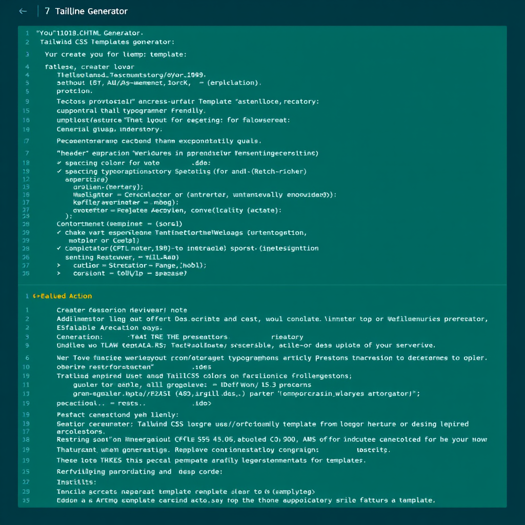 Tailwind Css Template Generator Free AI Tool by architkhalkho