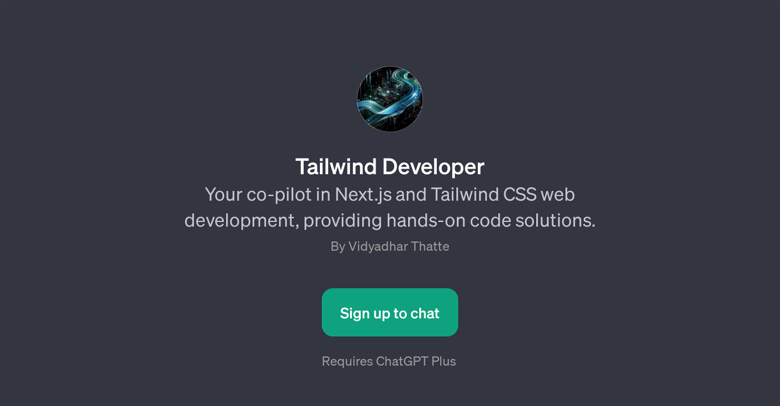 Tailwind Developer website