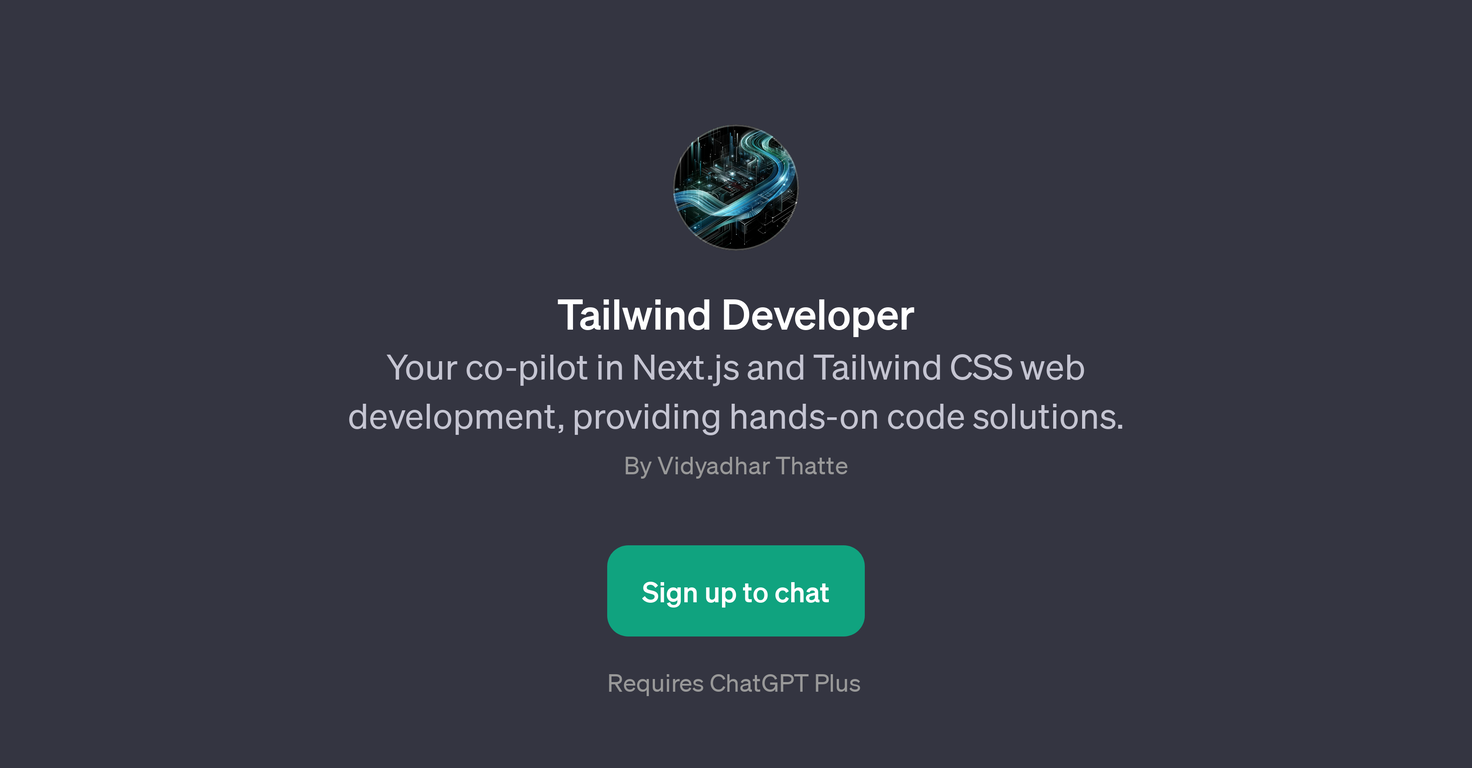 Tailwind Developer website