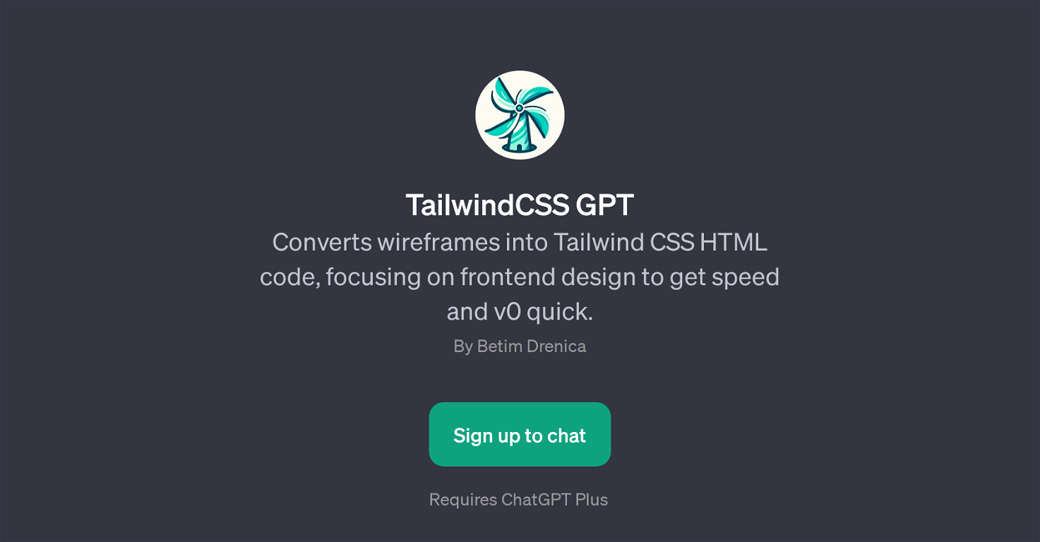 TailwindCSS GPT website