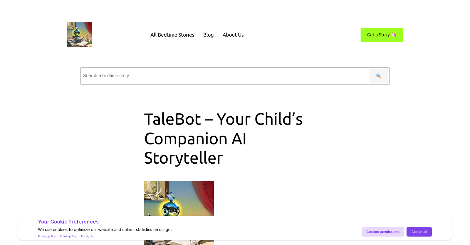 TaleBot website